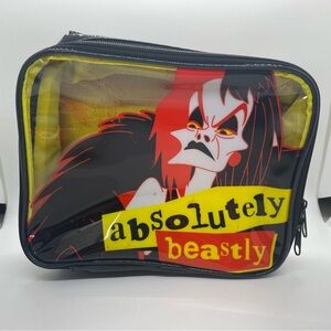 Absolutely Beastly Black and Yellow Women’s Cosmetic Makeup Bag Wet N Wild NWT